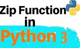 zip function in python 3 